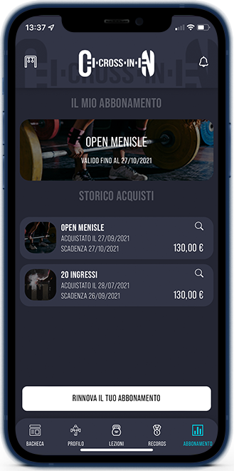 Screenshot app Cross-In 10